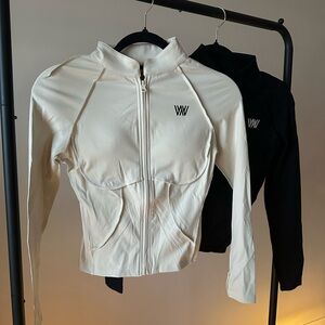 White and Black Women's Blazer Jacket（SML）